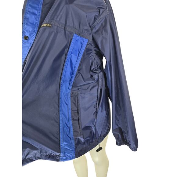 Stearns Dry Wear Packable Sealed Seams Hooded Rain Jacket Blue 2XL - Picture 2 of 6